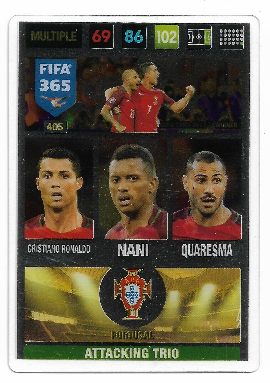 2016-17 Panini Adrenalyn XL FIFA 365 #405 Cristiano Ronaldo