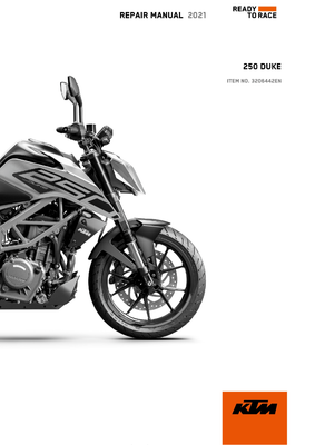 2021 KTM 250 DUKE WORKSHOP SERVICE MANUAL PRINTED eBay