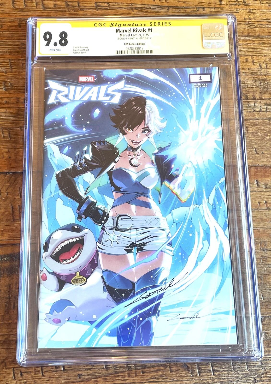 MARVEL RIVALS #1 CGC SS 9.8 GODTAIL SIGNED GODTAIL LUNA SNOW