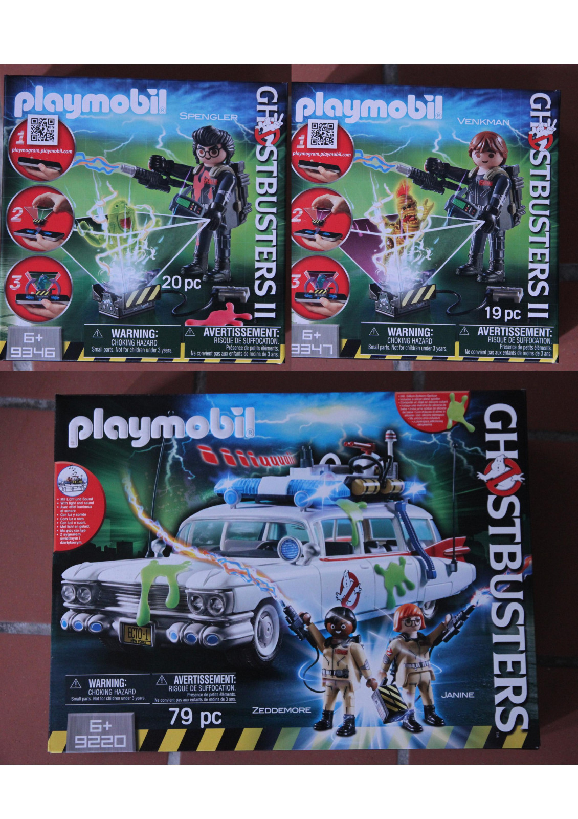 Playmobil Ghostbusters Choice Ecto-1,Spengler, Slimer,9220