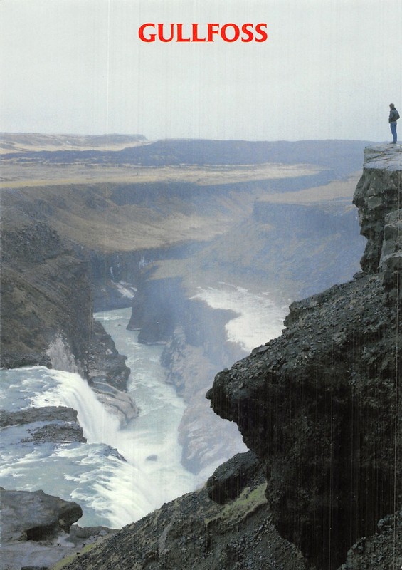 Islande Gullfoss La Cascade Doree Gullfoss