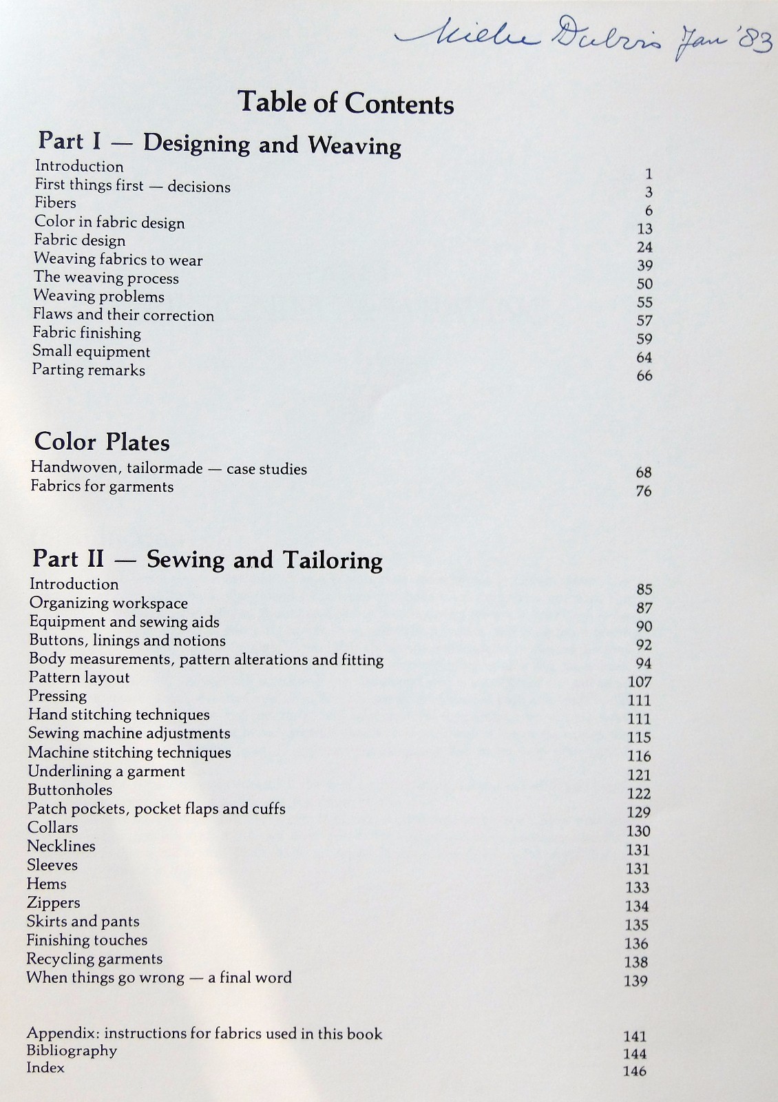 HANDWOVEN TAILORMADE Book Weaving Fabric Design - Sharon Alderman 1984