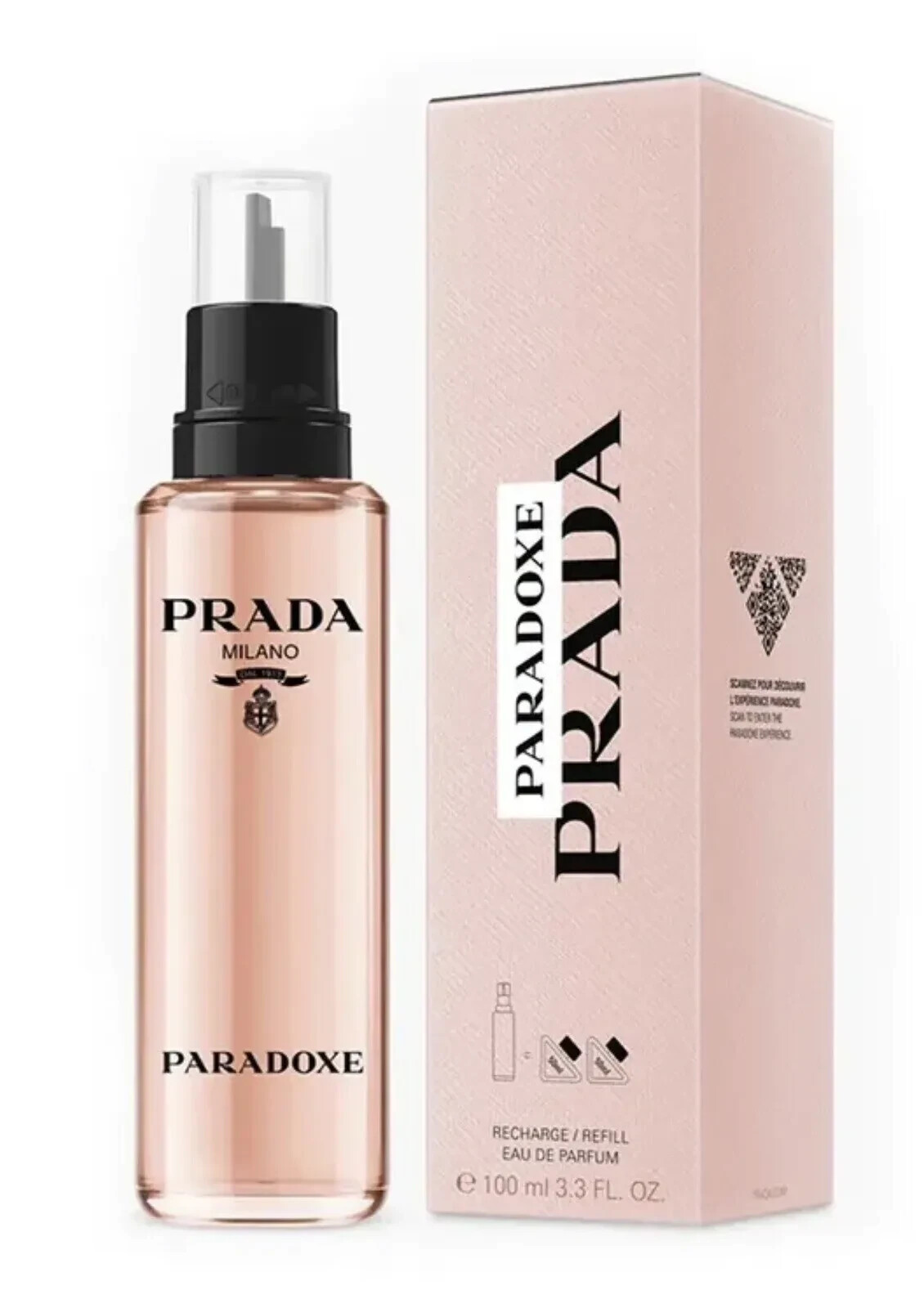 【PRADA】Paradoxe Refill 100ml Prada Paradoxe Refill eau de Parfum 3.3oz/100ml Sealed Box