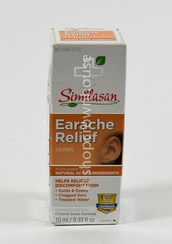 Similasan EARACHE RELIEF Ear Drops Homeopathic 10ml clogged water Colds 02/2026