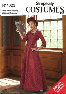 Simplicity R11003 Victorian Corset, Bustle Skirt & Bolero Sz 14-22 Pattern S9247