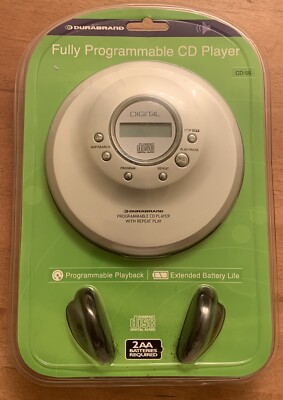 Durabrand Portable CD Player Model CD-56 Digital Programmable w/ Repeat Play