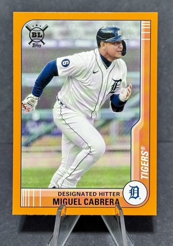 2021 Topps Big League Miguel Cabrera ORANGE PARALLEL #45