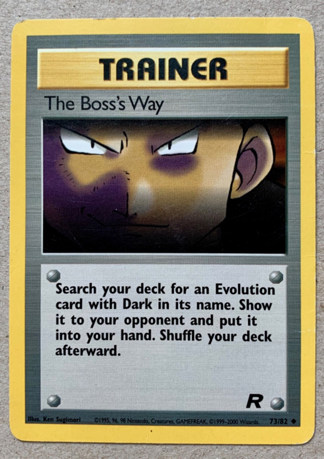 Original Trainer “The Boss's Way” 73/82 Pokémon card | eBay