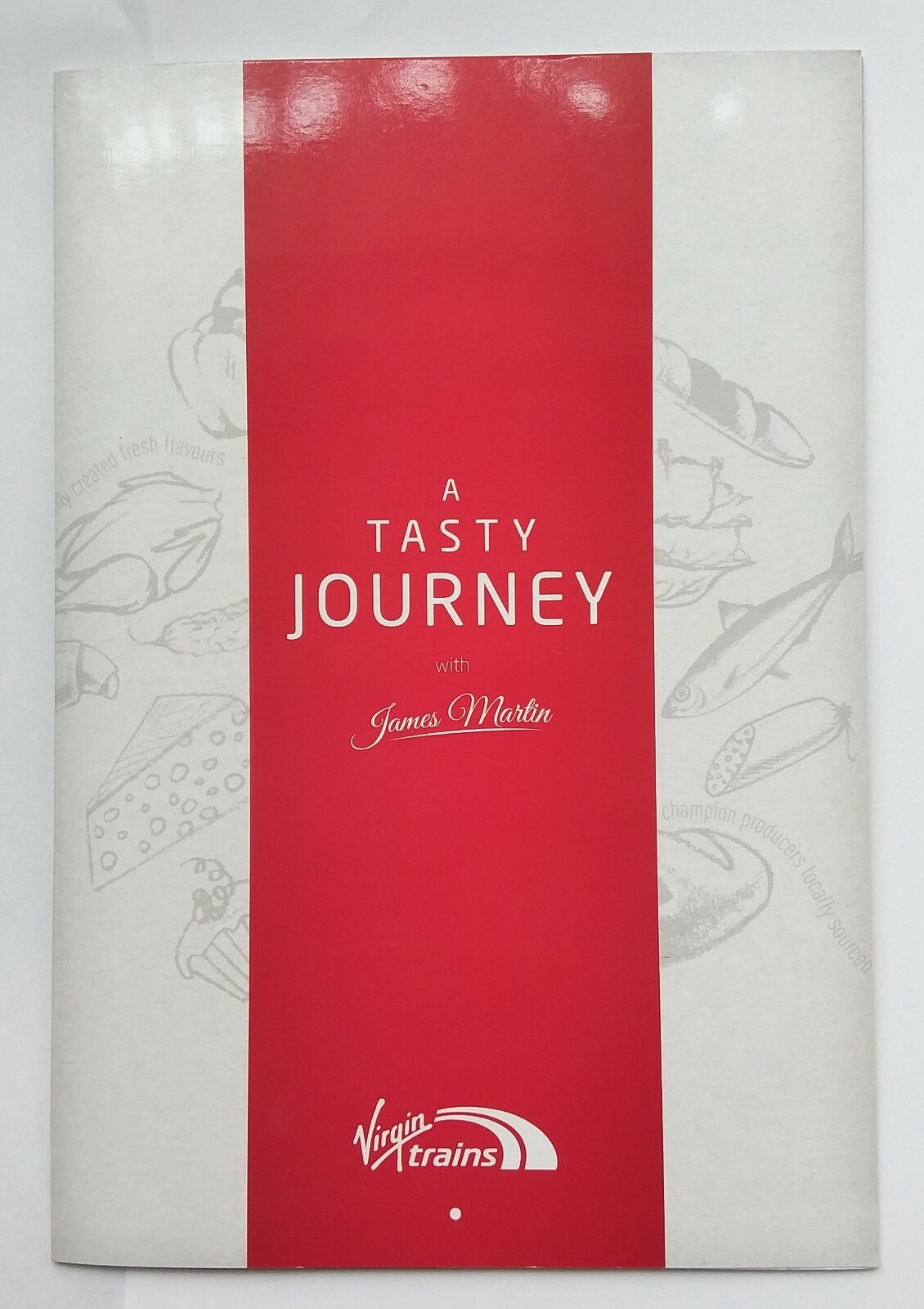 VIRGIN TRAINS EAST COAST MENU First Class Restaurant Car Dining Railway Buffet