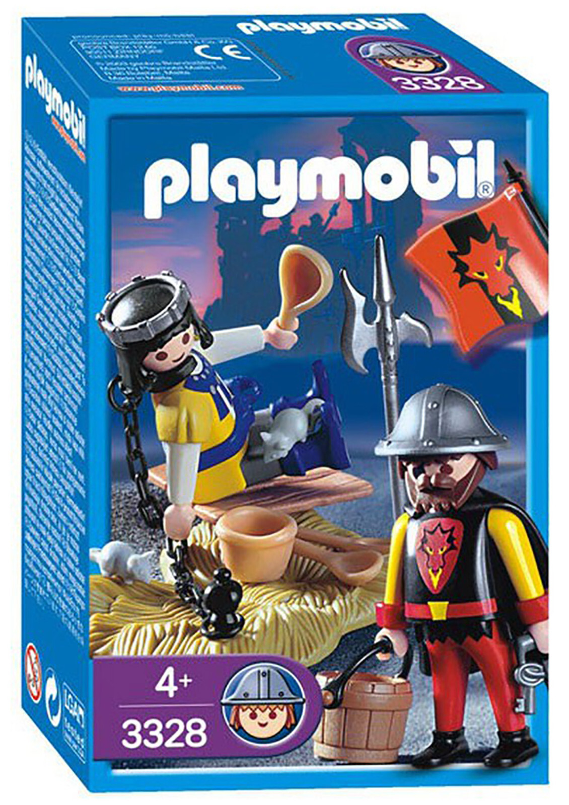 【即出荷】 3328 PLAYMOBIL Prisoner King Knight Guard Dragon Red and その他
