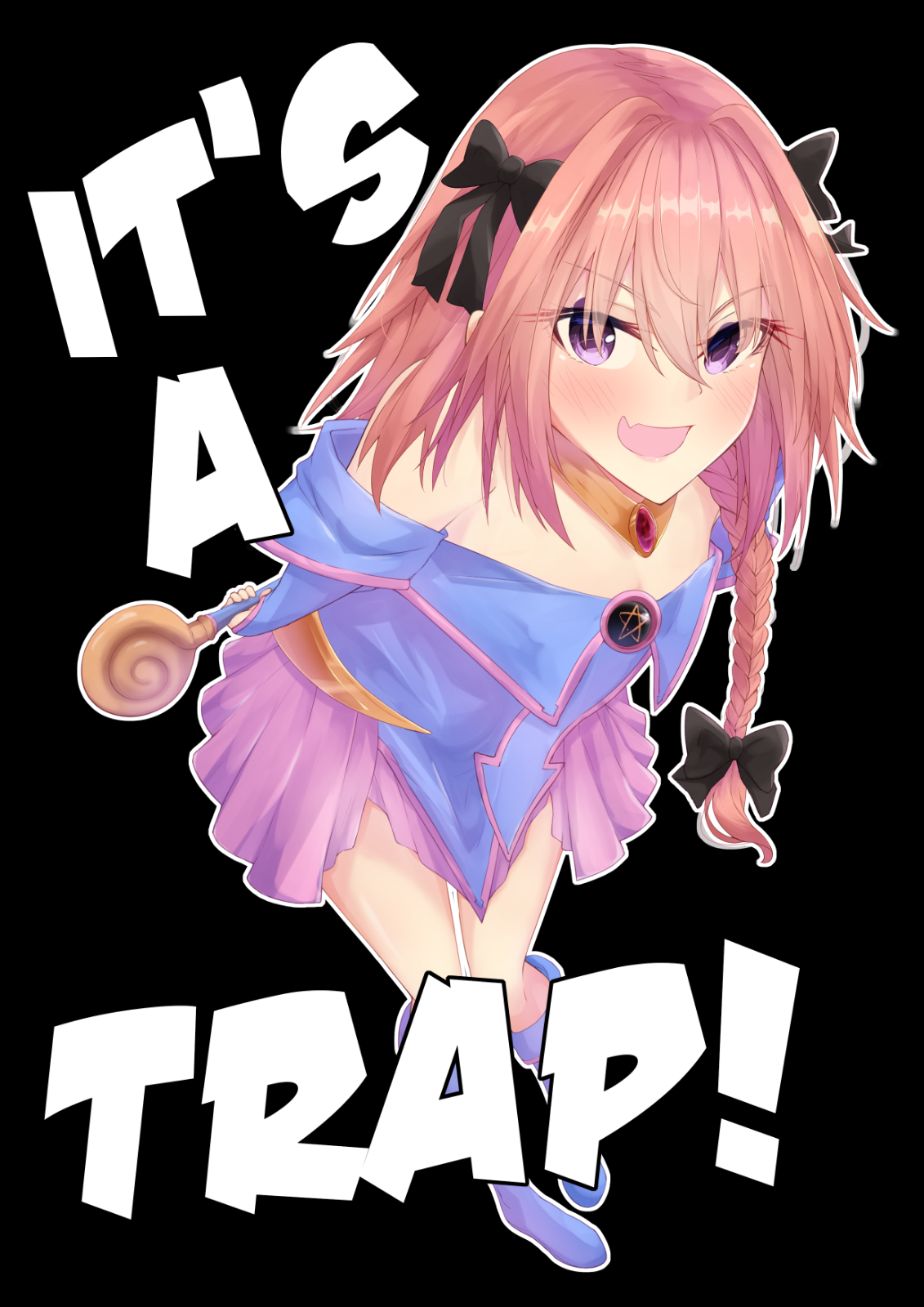 Dark Magician Girl Astolfo It's A Trap Card Sleeves - 50 ct (YuGiOh Card Sleeves