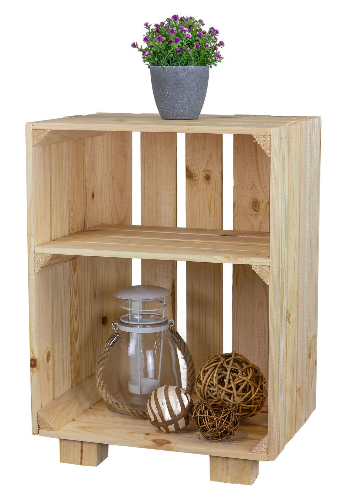Nachttisch Natur mit Ablagefach Abste...