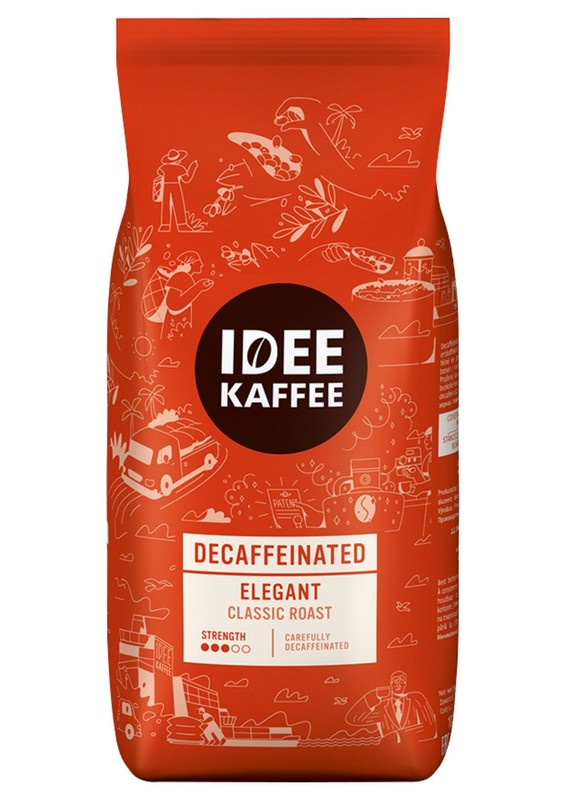 Idee Kaffee Elegant Entkoffeiniert, 1000g Bohnen