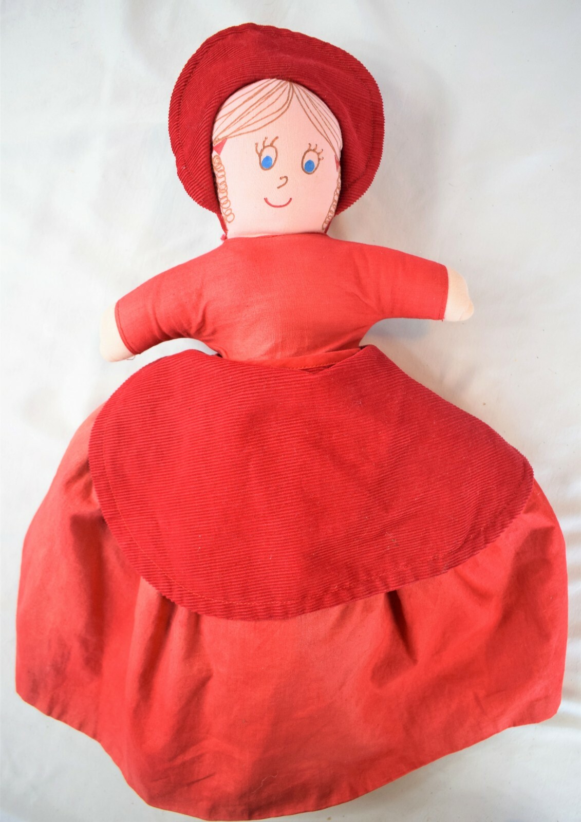 Vintage TOPSY TURVY 3 Rag Dolls in 1! Little Red Riding Hood Wolf Grandma 14