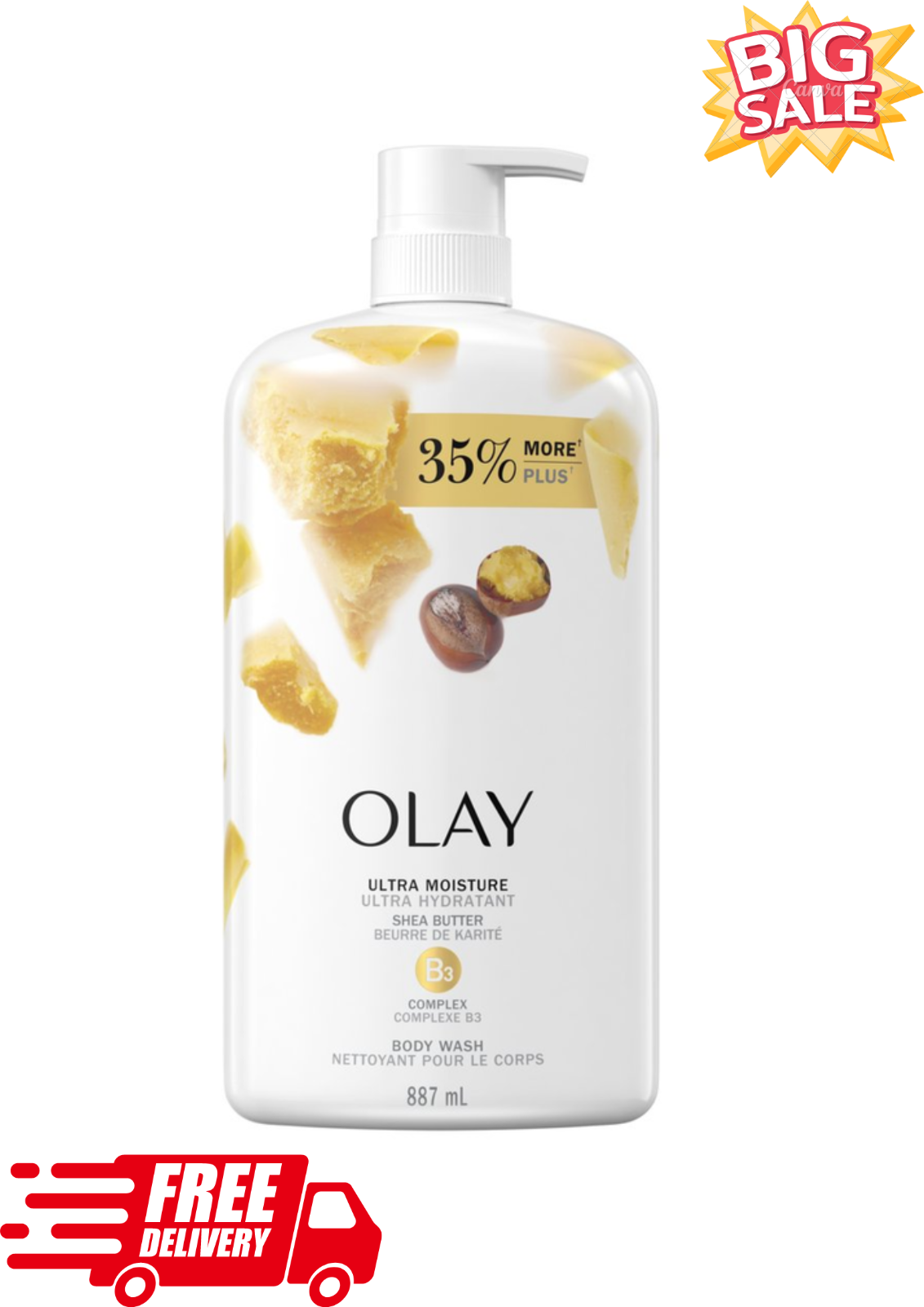 With Shea Butter, 30 Fl Oz