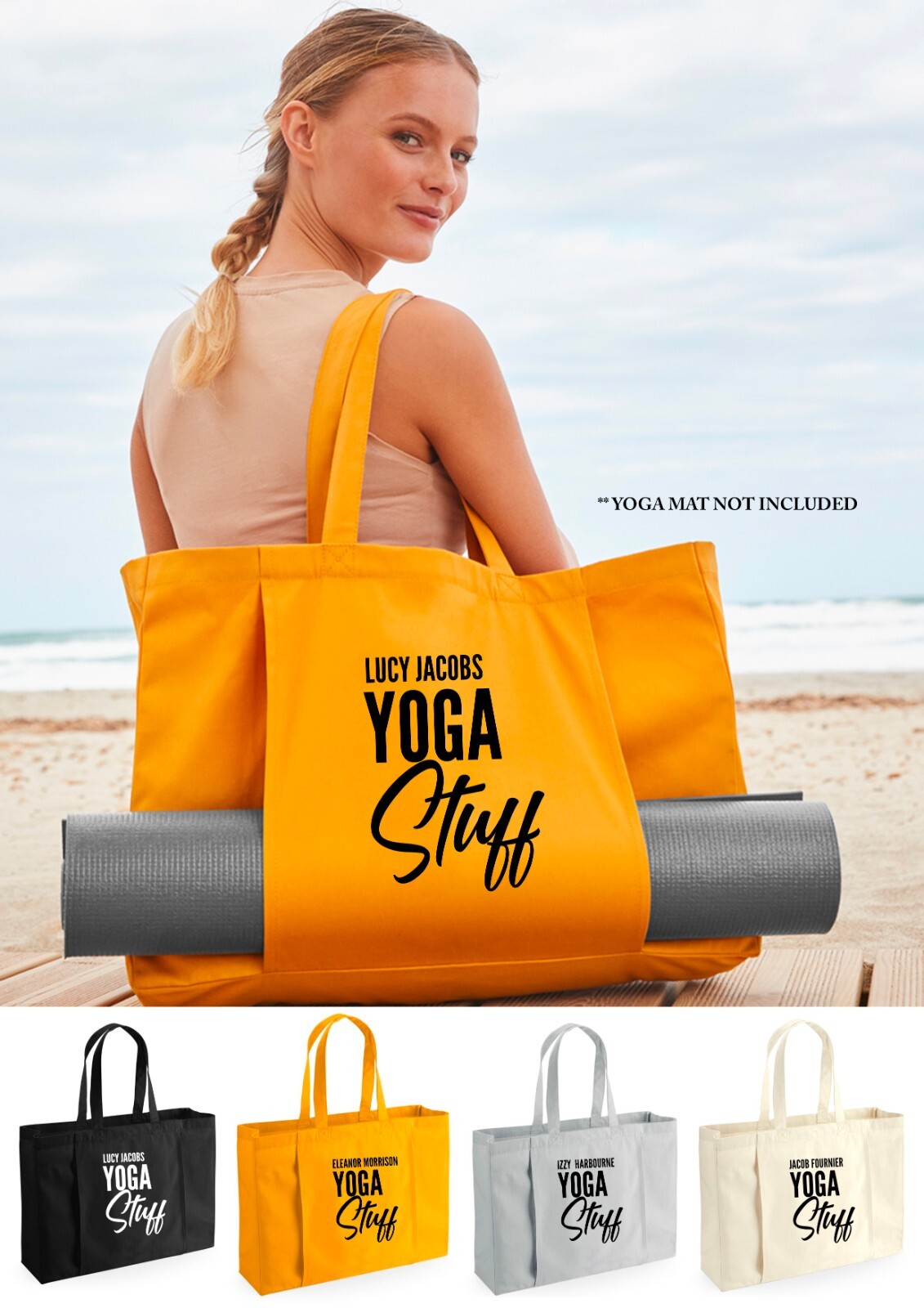 ましゃ　【SUKALA】Yogi Tote Bag SUKALA】Yogi Mat Bag(キャメル・ラベンダー・チャコールグレー