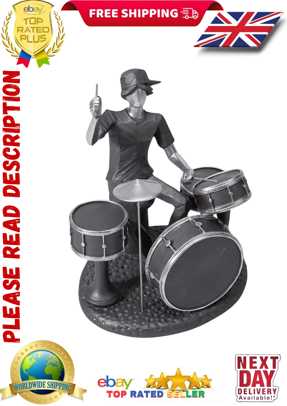 Music Gift Ornament Musical Sculpture , Statue Piano Decor Musician Figurine
