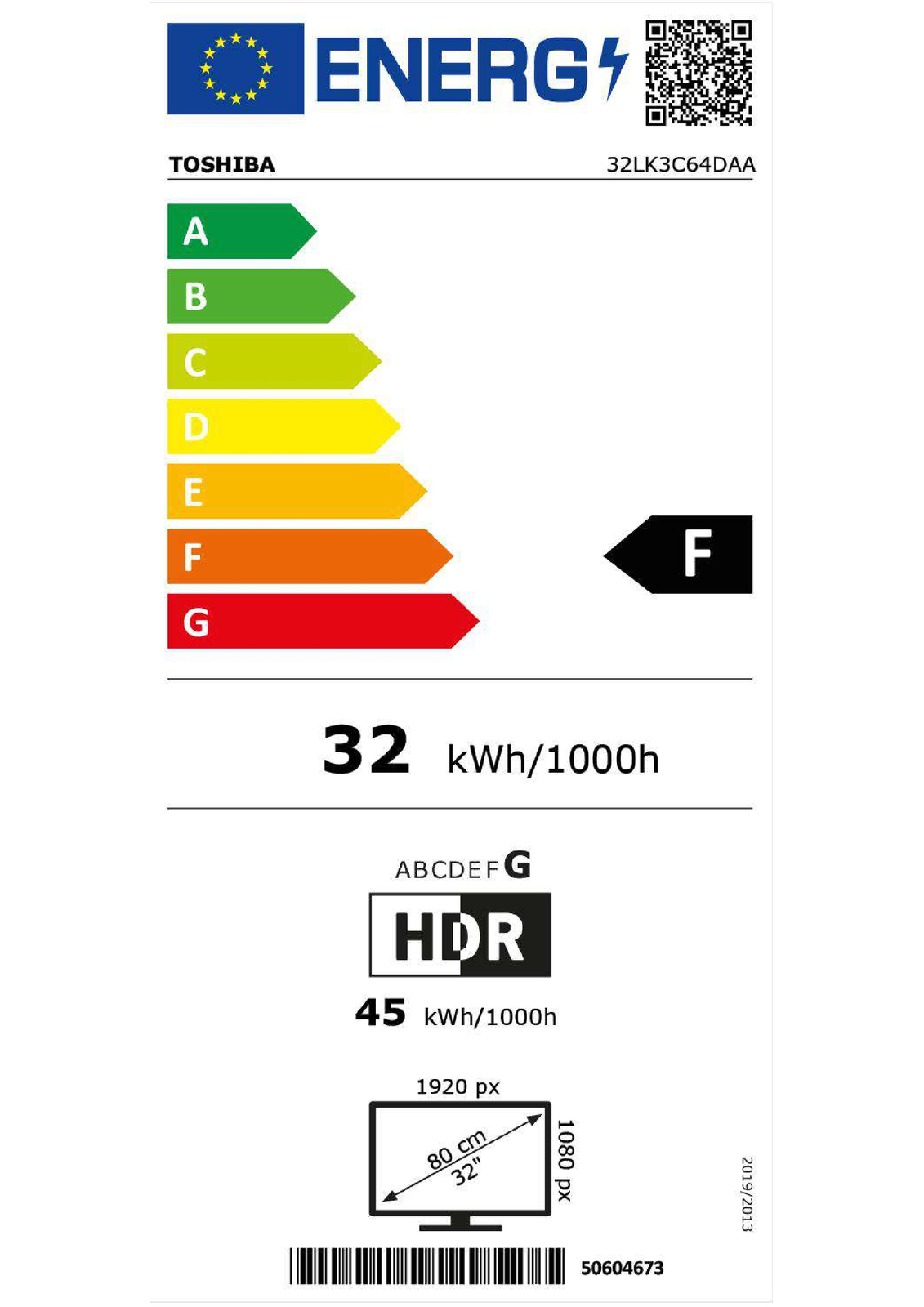 EEK:F Energieeffizienz F