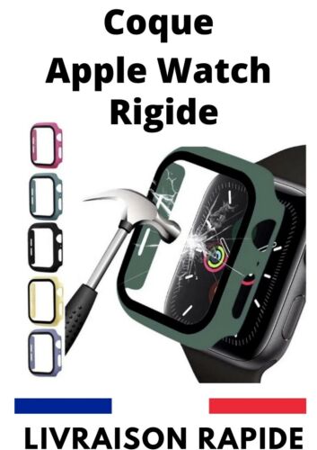 Pour Apple Watch Série 3/4/5/6/7/SE -38//40/41/42/44/45mm Coque Protection écran
