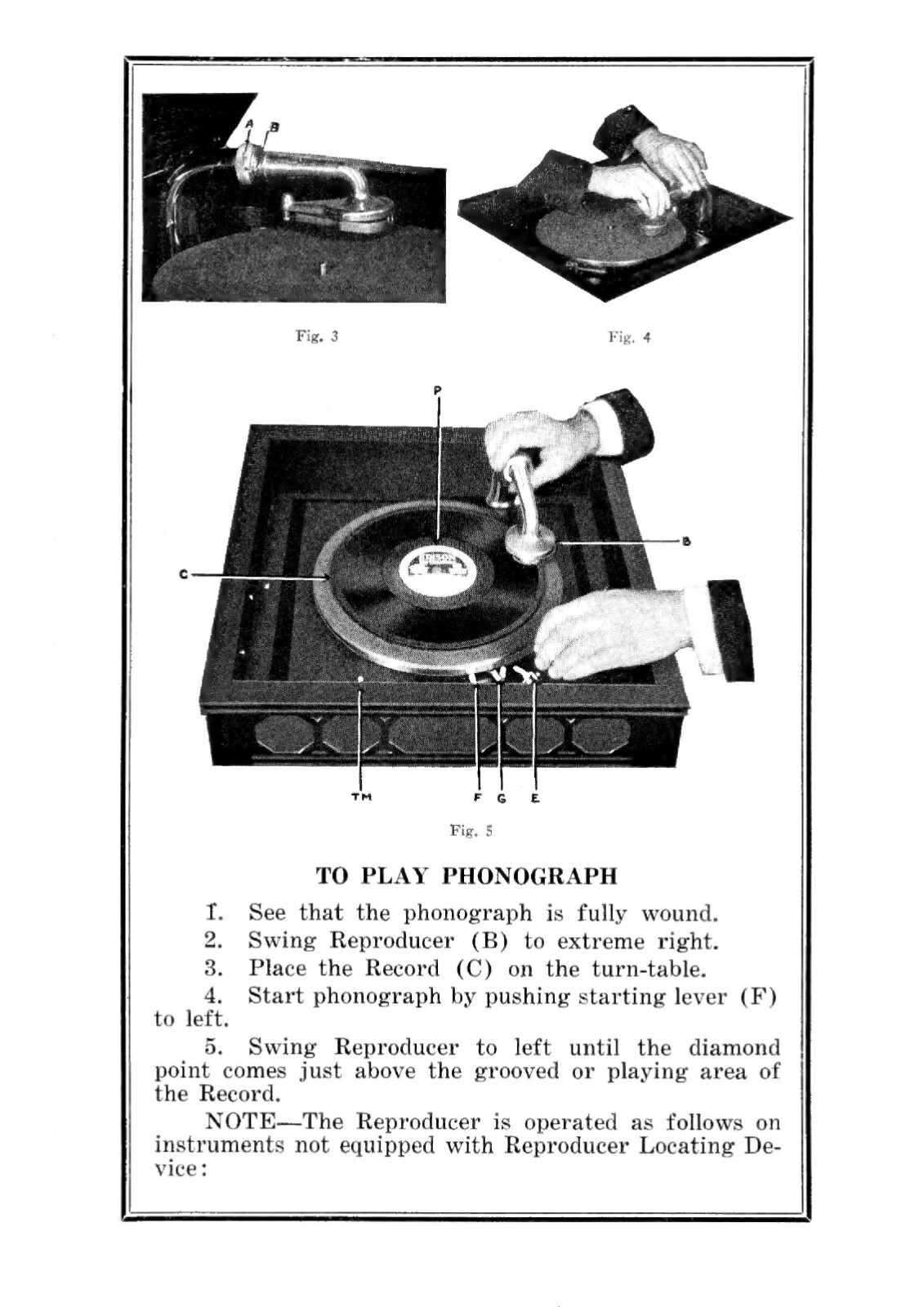 Edison Diamond Disk Phonograph Setting-up & Operation  MANUAL 1923 (13pg)