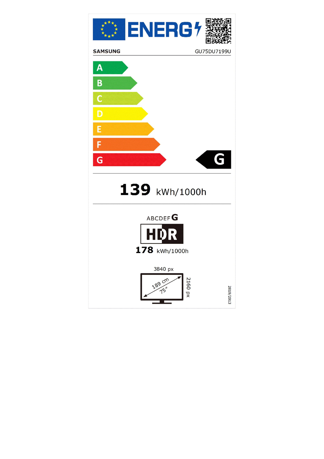 EEK:G Energieeffizienz G