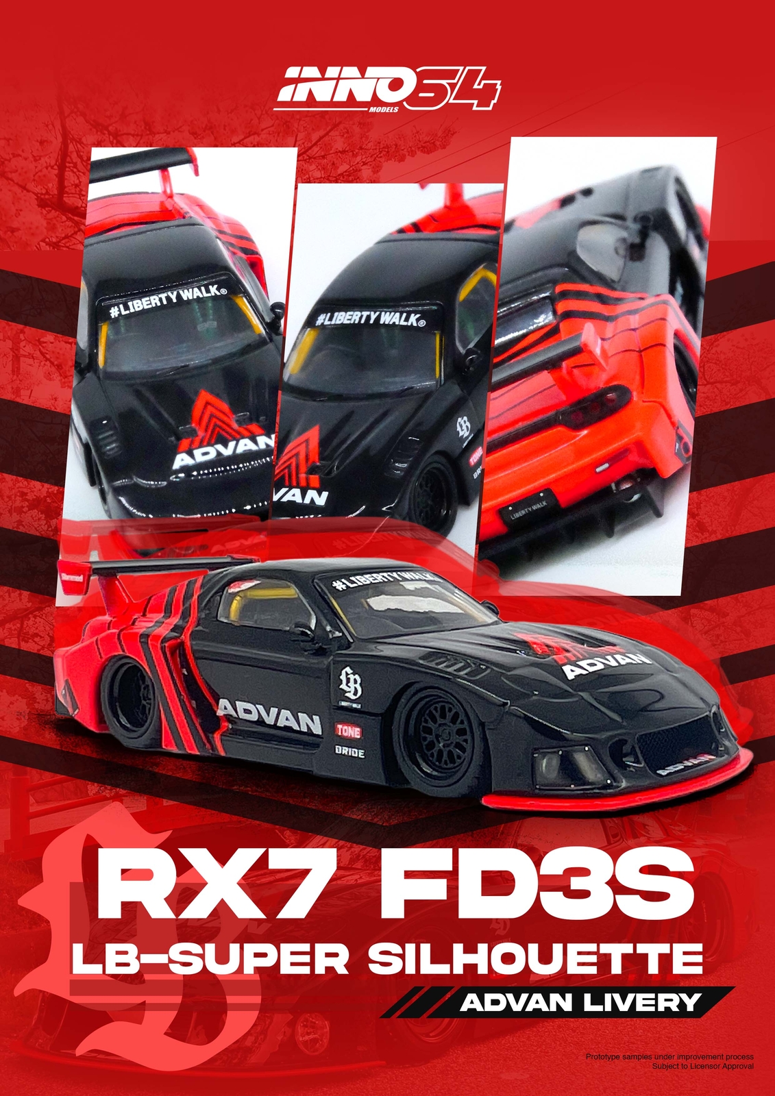 ミニカー Inno64 1/64 LBWK FD3S RX-7 Advan $_10.JPG?set_id=880000500F