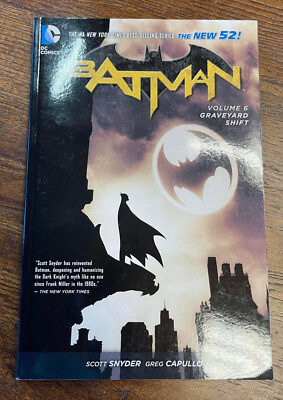 Batman New 52 Vol 6 Graveyard Shift Snyder Bennett 2015 Paperback DC Comics 016)