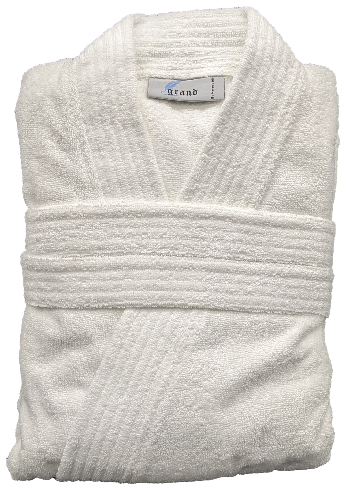 White Unisex Bathrobes w/ Belt 100% Cotton 48x63 One Size or 52x70 Big & Tall