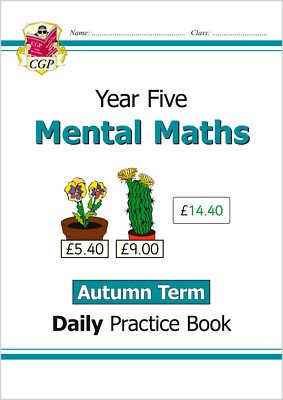 KS2 Year 5 Mental Maths Daily Practice Book Autumn with Answer Ages 9-10 Cgp