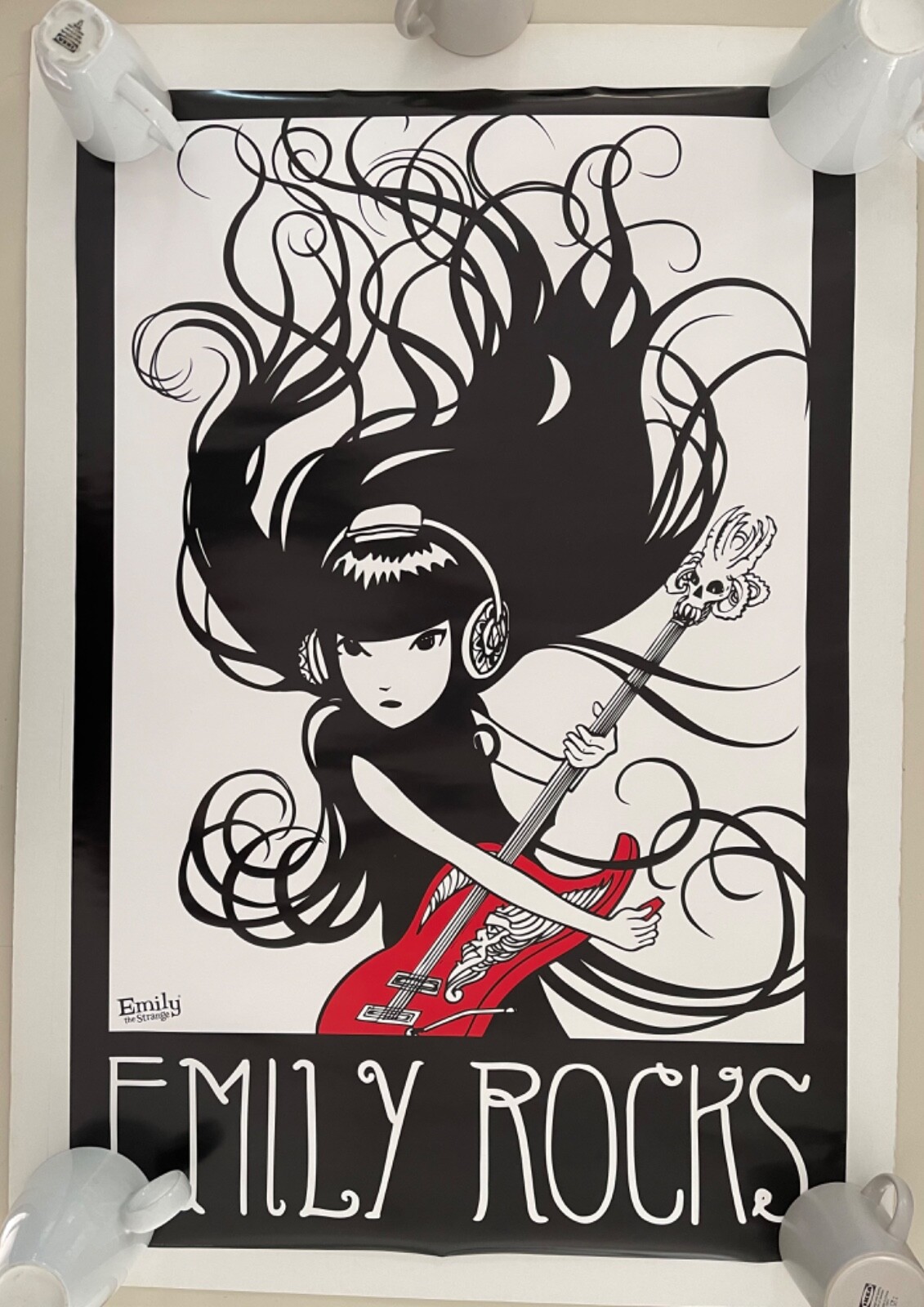 EMILY THE STRANGE,'EMILY ROCKS ',COSMIC DEBRIS,AUTHENTIC