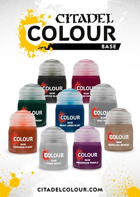 Warhammer Games Workshop Citadel Base Paints - 40K - AoS