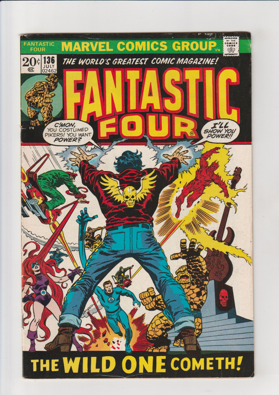 Fantastic Four #136 (Jul 1973, Marvel) VG+ Wild One Cometh