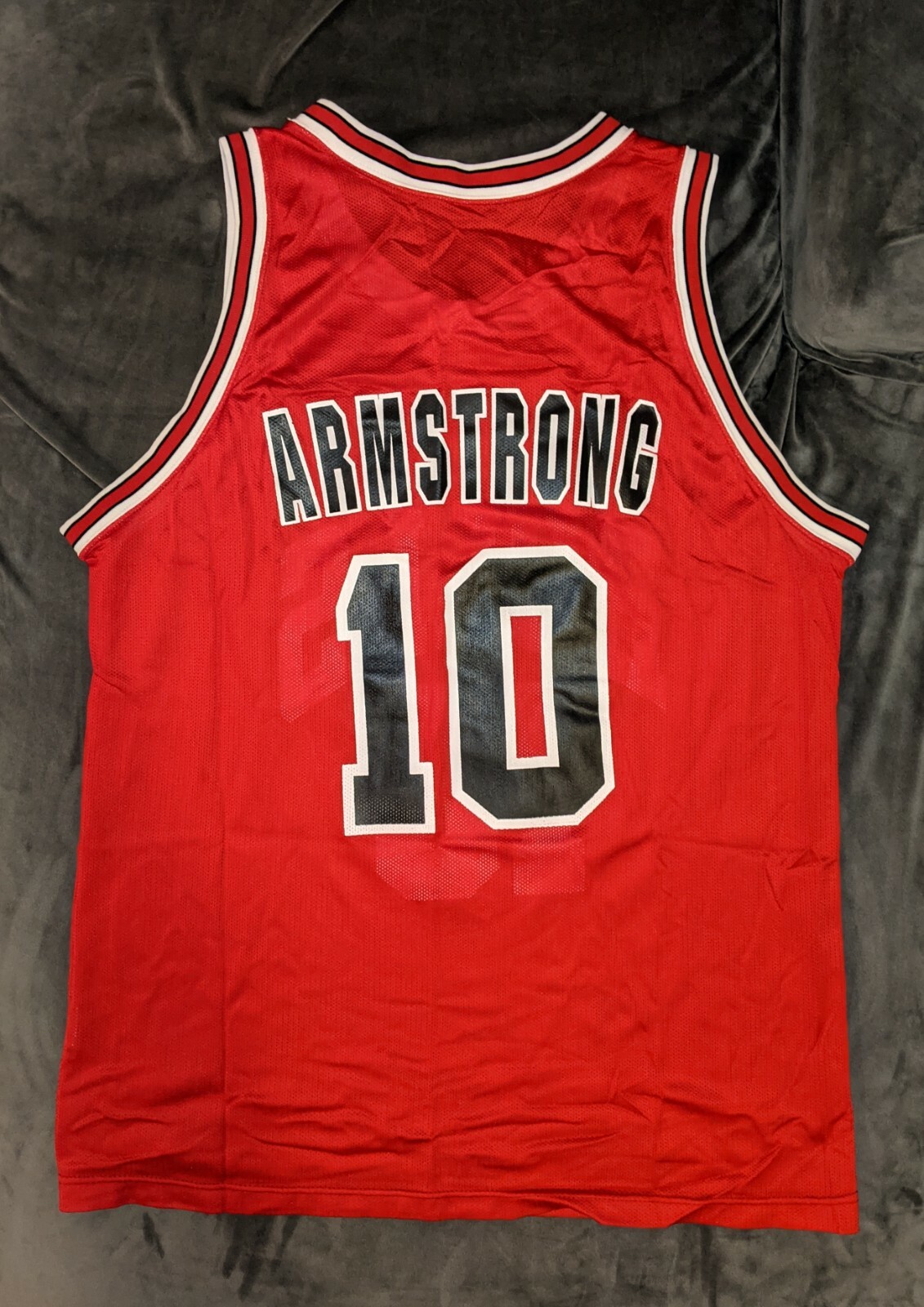 Champion BULLS ロッドマン　ジャージ　48 BJ ARMSTRONG Champion CHICAGO BULLS Red Jersey 48 NBA Rodman