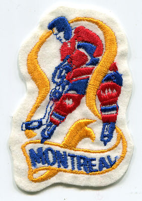 1960'S MONTREAL CANADIENS NHL HOCKEY VINTAGE 3'' PLAYER LOGO TEAM PATCH