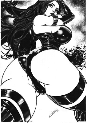 Psylocke (09''x12'') by Edson - Ed Benes Studio