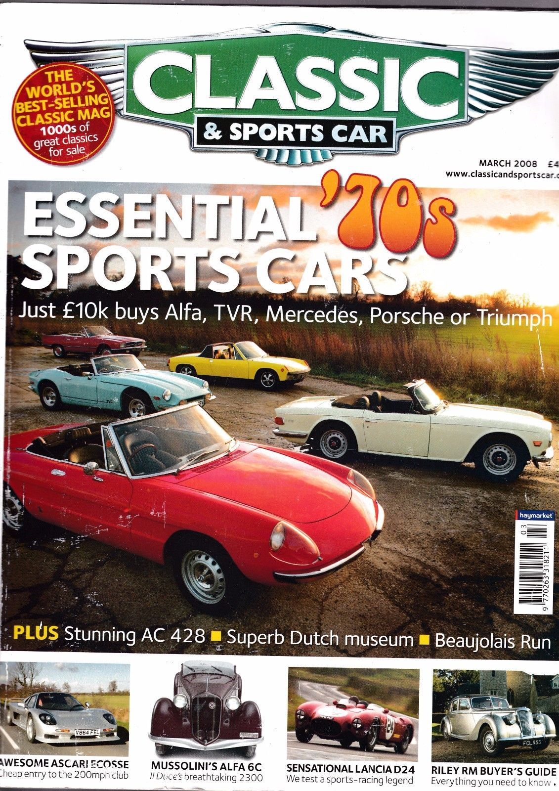 Revues de transport, sur voitures années 70