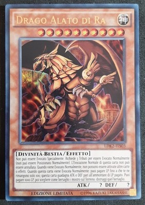 DRAGO ALATO DI RA (Giocabile)  Ultra Rara in Italiano  LDK2-ITS03 YUGIOH