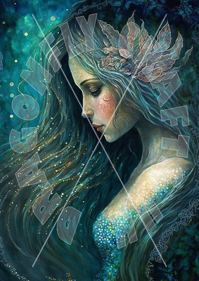Mermaids Hair 2  -  portrait print