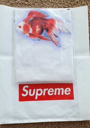 Supreme x Sasquatchfabrix. SS16 Goldfish Tee 白 Size LARGE BRAND NEW SS16 SUPREME SASQUATCHFABRIX x GOLD FISH TEE WHITE