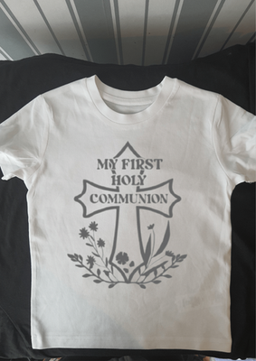 Personalised First Holy Communion T-Shirt – Keepsake Gift | Boys & Girls | Ages