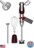 3- in-1 Immersion Hand blender, Powerful MOTOR and Stainless Steel Stick Blender, 4 Sharpe Blades with Whisk, Milk Frother Attachments