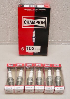 RS13LYC / stk# 103 Champion Coper Plus Spark Plug NOS - BOX of 6 Plugs