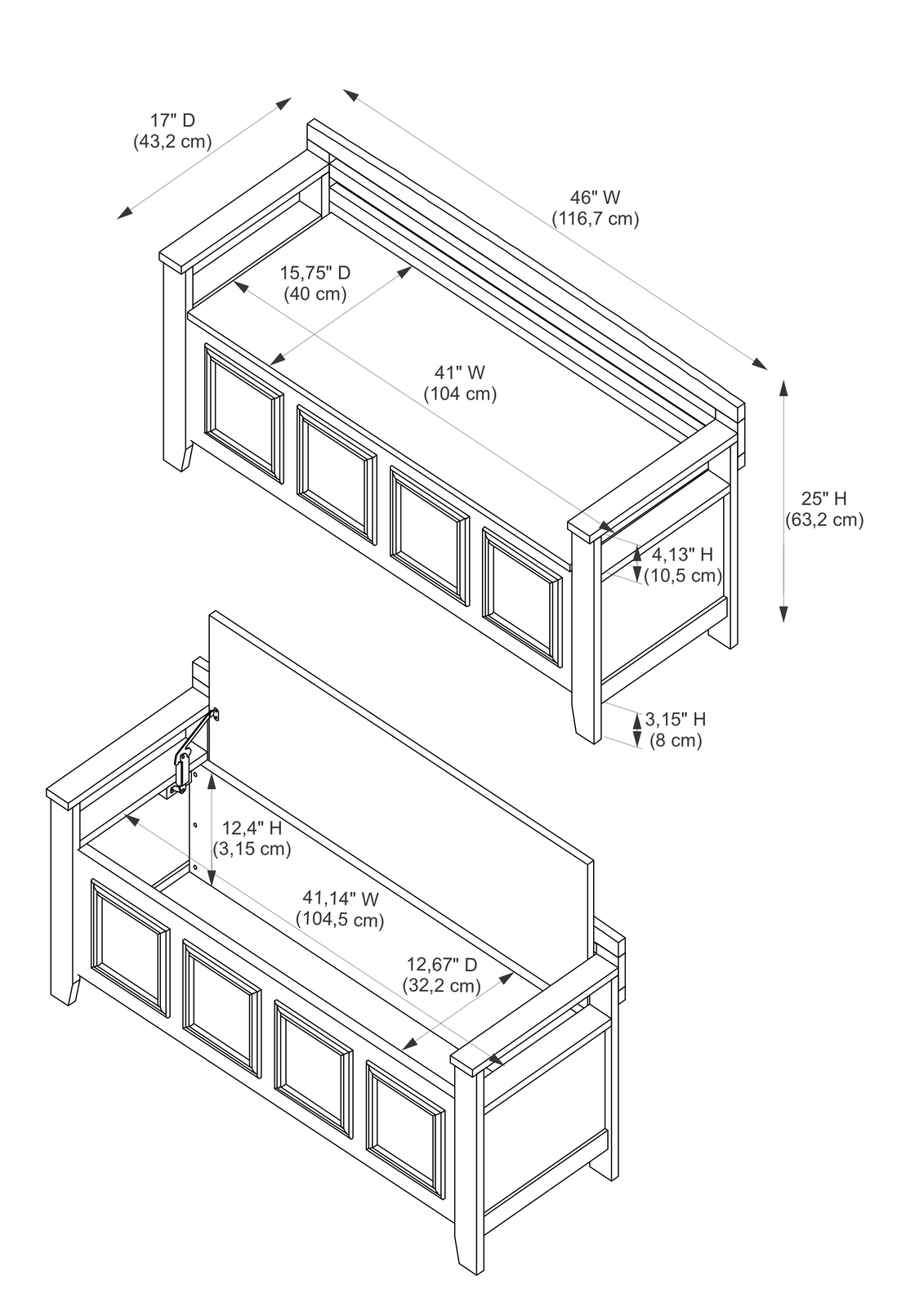 large bench with storage on Modern Decorative Storage Bench Flip Top Lid Large Compartment Foyer Seat White Ebay