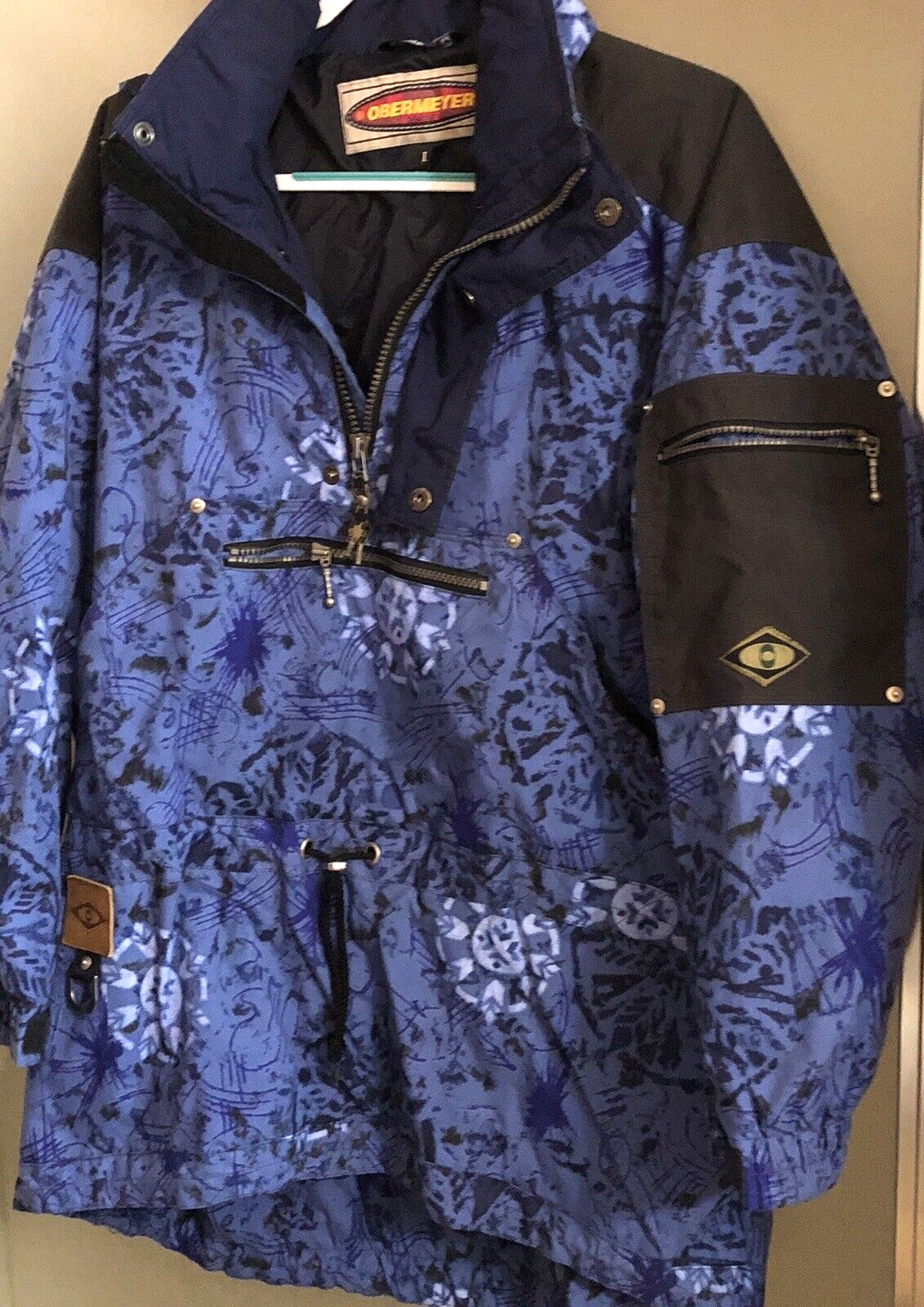 Obermeyer Ski Jacket, Womens size L, Blue, with hood