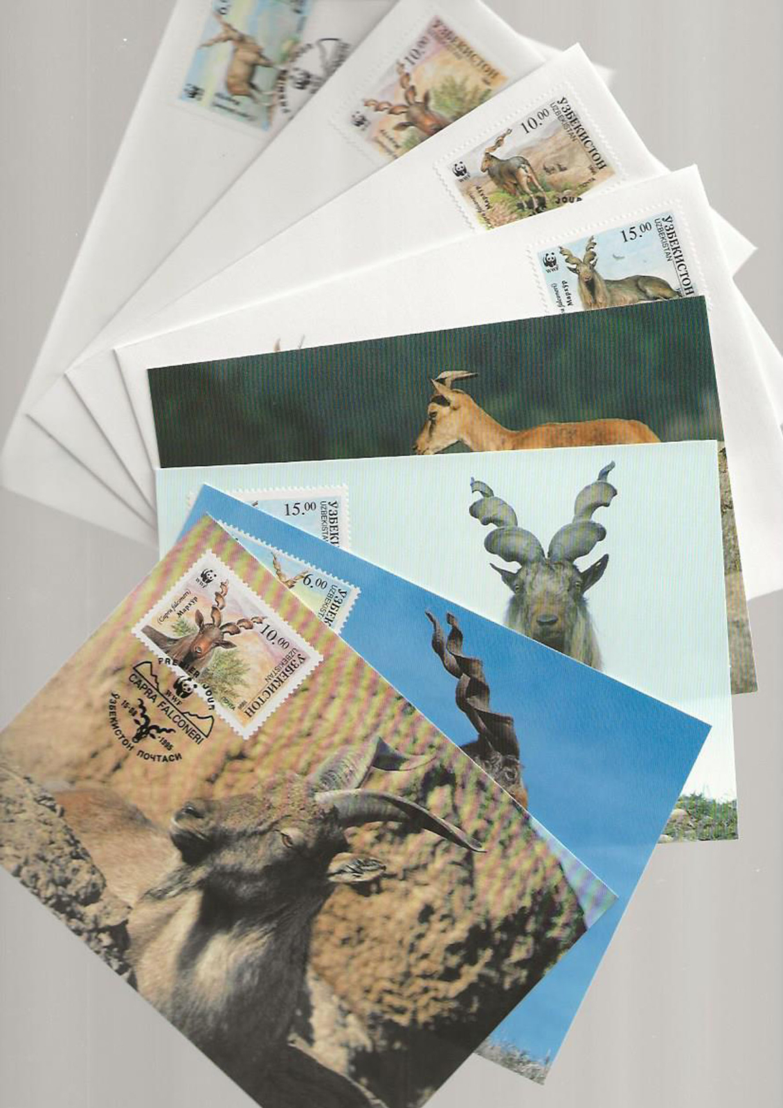 321262 / Fauna SET WWF TIERE FDC + Maximumkarten