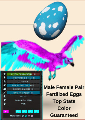 Argentavis %100 imprint Adult & Fert EGGS Ark Survival Ascended Official PVE