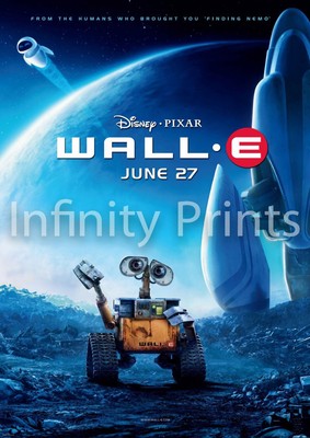 Wall E Movie Film Poster A2 A3 A4