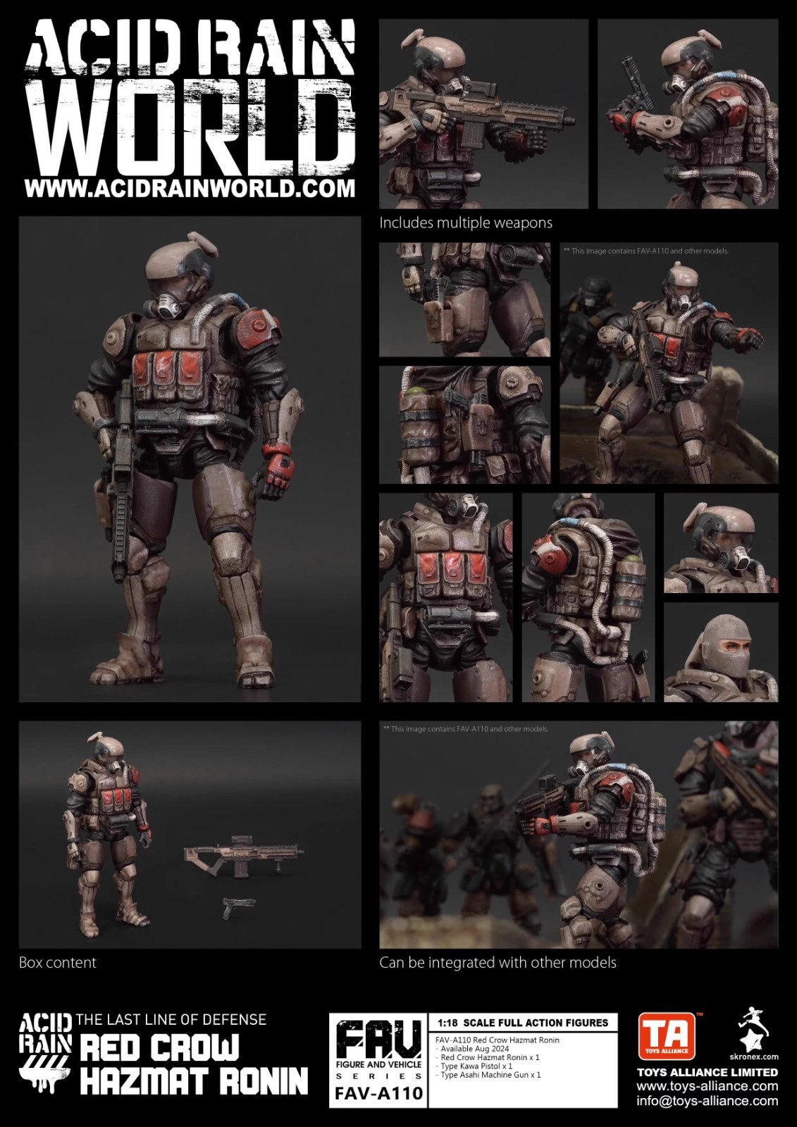 TOYS ALLIANCE x Acid Rain FAV-A110 Red Crow Hazmat Ronin 1