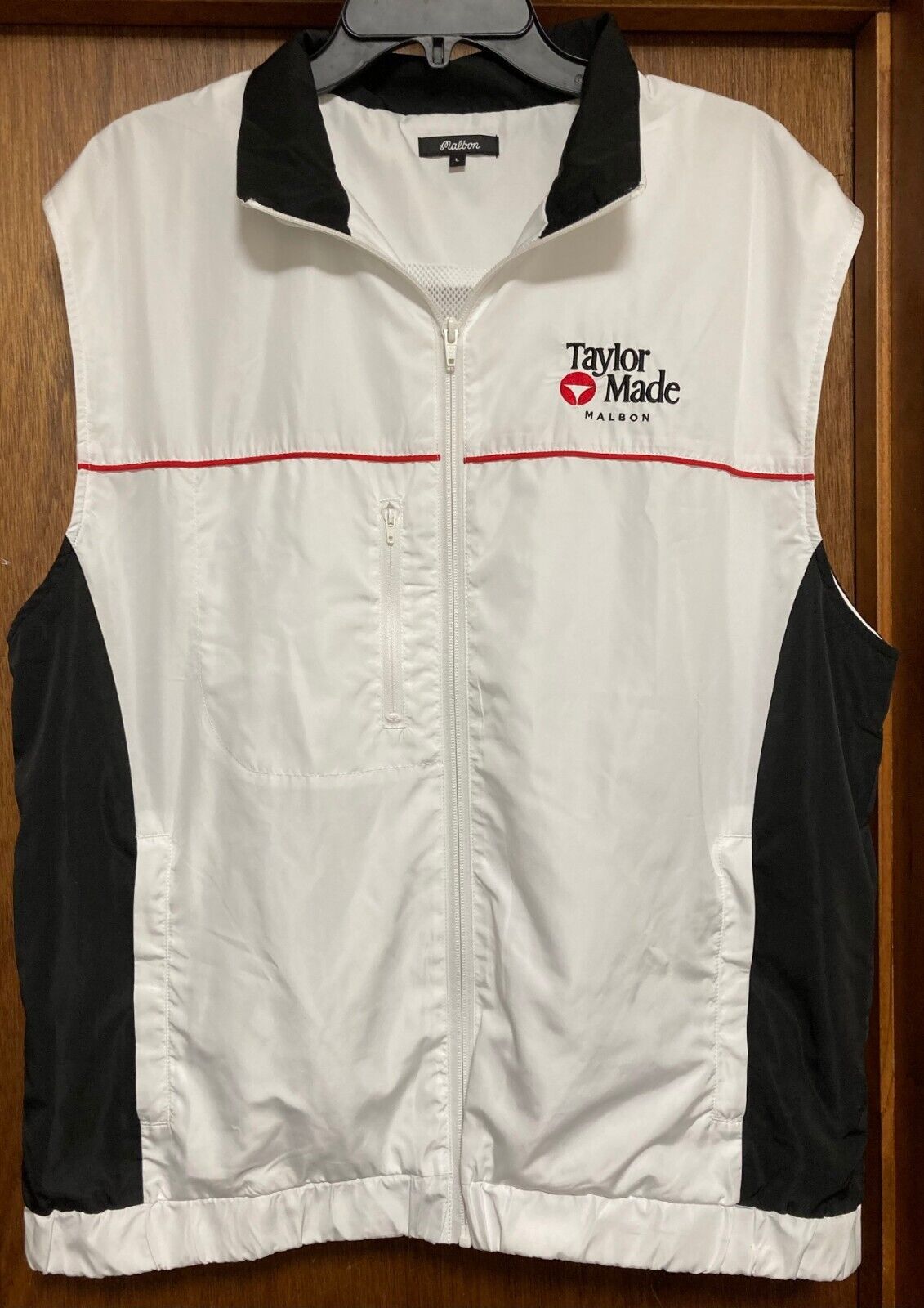 Malbon Golf x TaylorMade Retro Panel Windbreaker Vest, size Large Malbon Golf x TaylorMade Retro Panel Windbreaker Vest, size Large