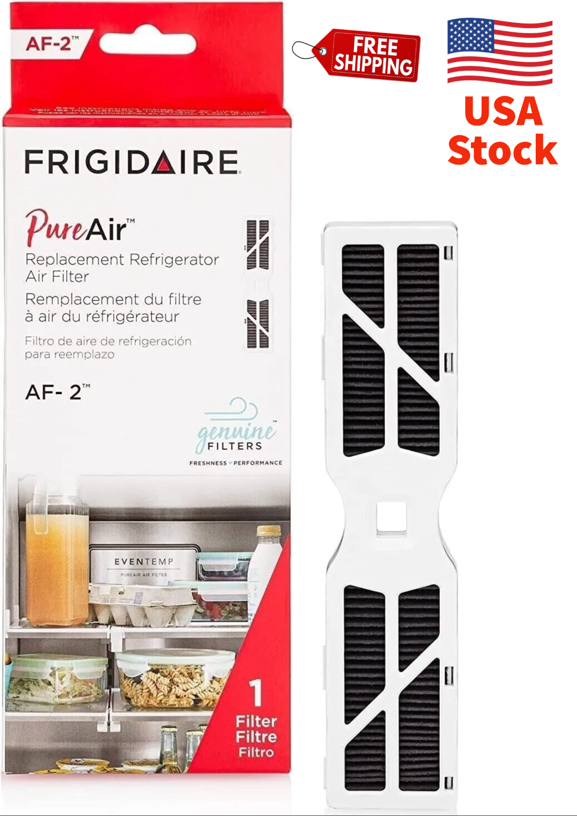 1 Pack FRGPAAF2 Pureair AF-2 Air Filter Compatible with Frigidaire FRGPAAF2  PAI